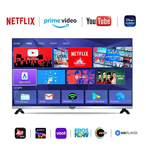 Image of Dyanora 109 cm (43 inch) Full HD LED Smart Android TV with Noise Reduction, Android 9.0, Voice Assistant, Powerful Audio Box Speakers (DY-LD43F2S)