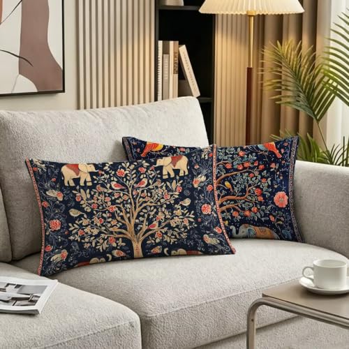 Fundas Cojines 40x60 Terciopelo para Decoración Hogar Juego de Almohada Cama y Sofá Rectangular 4