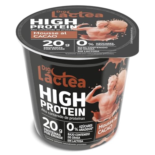DIA LÁCTEA mousse de cacao alta en proteínas vaso 200 gr