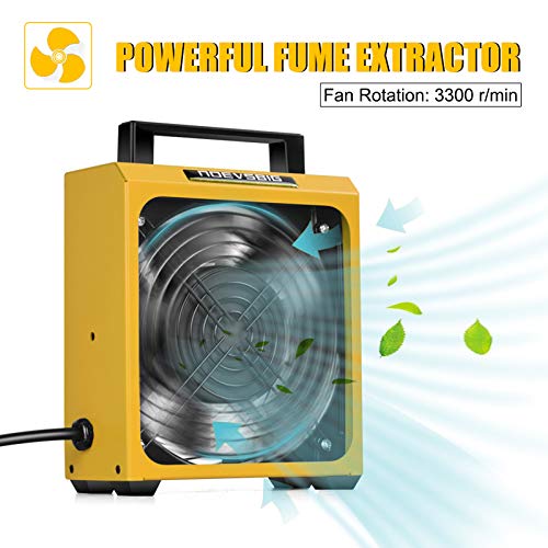 Solder Fume Extractor Smoke Absorber Remover Smoke Prevention Absorber Diy Working Fan For Soldering Station (6.7"*6.1"*2.7") #TOP2