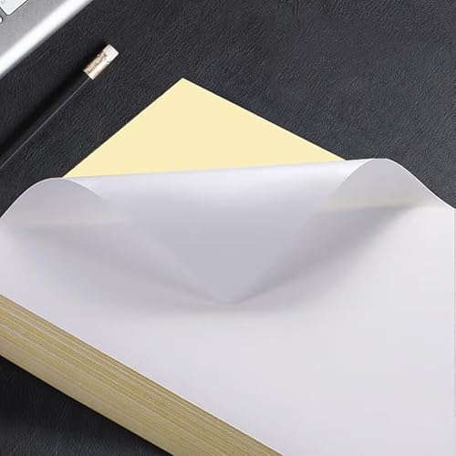 A4 Matte Printable Adhesive Paper, 50 Sheets, 8.27 x 11.69 inches, Compatible with All Printer, Inkjet, Peel & Stick Labels, Handwriting, Storage Organization, Home and Office Use