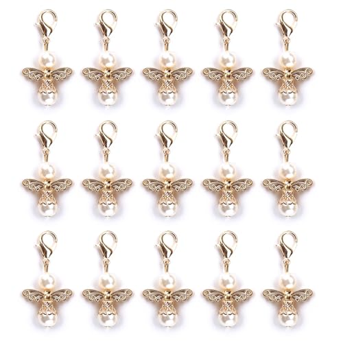 YIEUR 40 Stück Schutzengel Anhänger gold, klein Schutzengel Gastgeschenke Hochzeit Taufe, 4.2cm Schutzengel Anhänger Perlenengel Konfirmation Geburtstag Handmade Geschenk für Gäste(K-gold) YIEUR 40 Stück Schutzengel Anhänger gold, klein Schutzengel Gastgeschenke Hochzeit Taufe, 4.2cm Schutzengel Anhänger Perlenengel Konfirmation Geburtstag Handmade Geschenk für Gäste(K-gold)