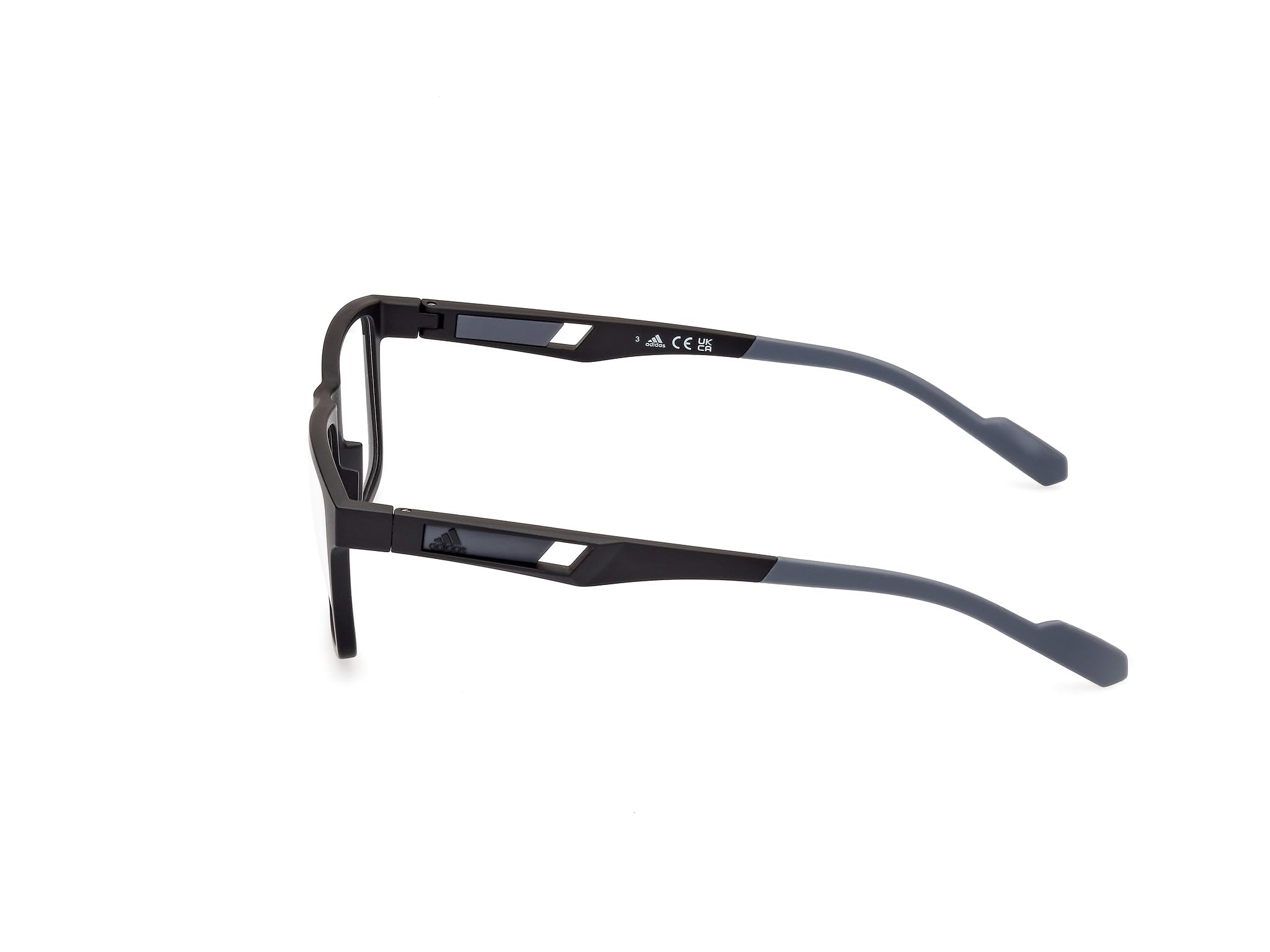 adidas Brille mit Sehstärke für Herren optional mit Sonnenbrillentönung oder Blaulichtfilter, Tropfen, gefertigt aus Kunststoff, Modell: SP5058 (inklusive Brillenetui)