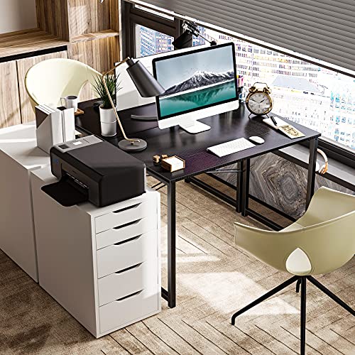 Coleshome 32 Inch Computer Desk, Modern Simple Style Desk For Home Office, Study Student Writing Desk, Black #TOP1