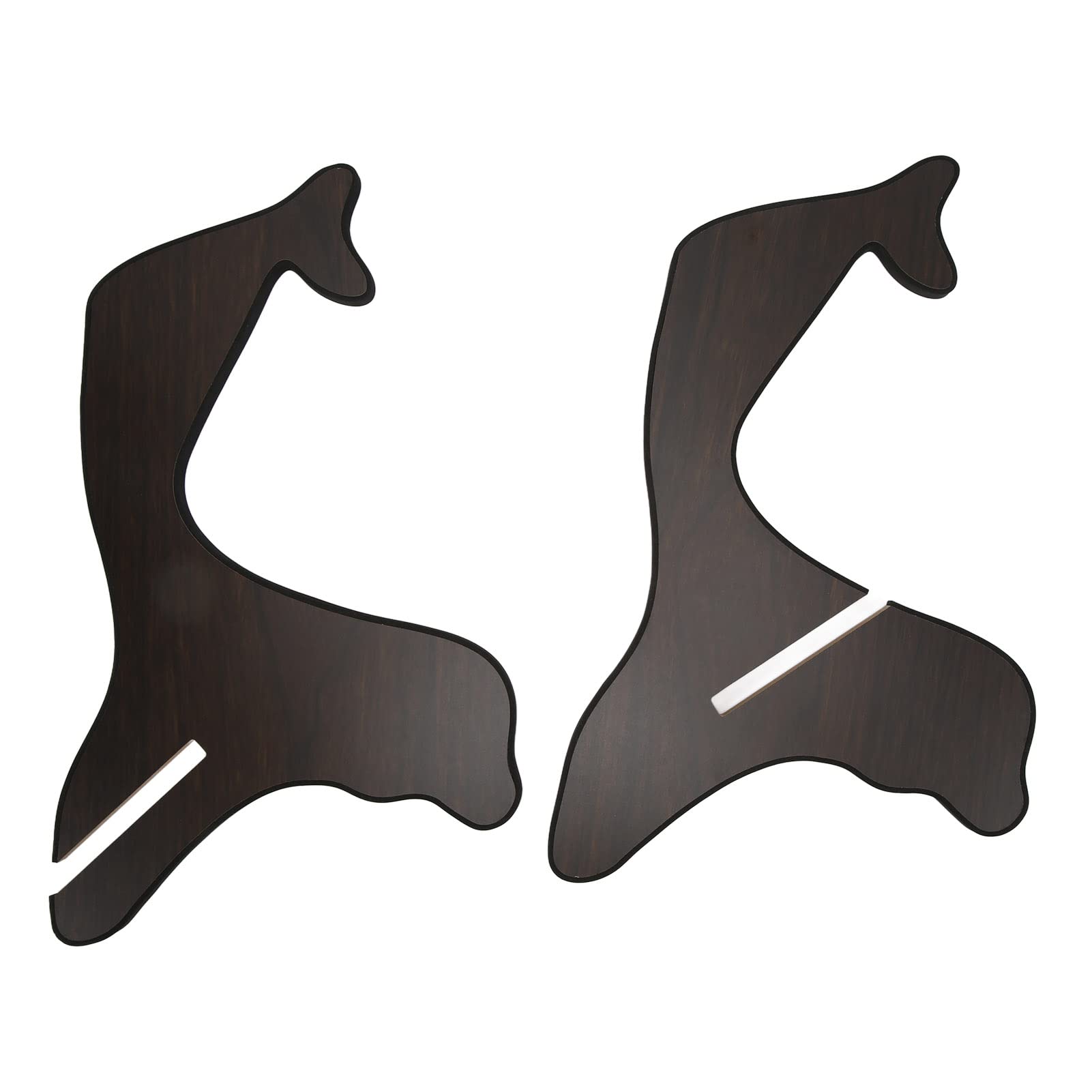 2 Stück Ukulele-Ständer, Zusammengesetzter Ukulele-Ständer, Holz-Ukulelen-Halterung, Holz-Gitarren-Display-Ständer, Gitarren-Halterung für Saiteninstrumente (Schwarz)