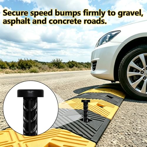 Image of Eurmax USA 10-Pack 16 Inch Rust-Proof Steel Canopy Anchors for High Winds, 1 /2 Inch Galvanized Rebar Stakes Heavy Duty Ground Anchors for Camping Tent, Speed Bump, Parking Curb, Garden Support