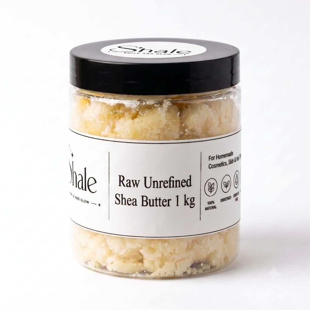 Shale Cosmo Raw Unrefined Shea Butter 1kg for Skin & Hair Care & Strech Marks| DIY-image-3