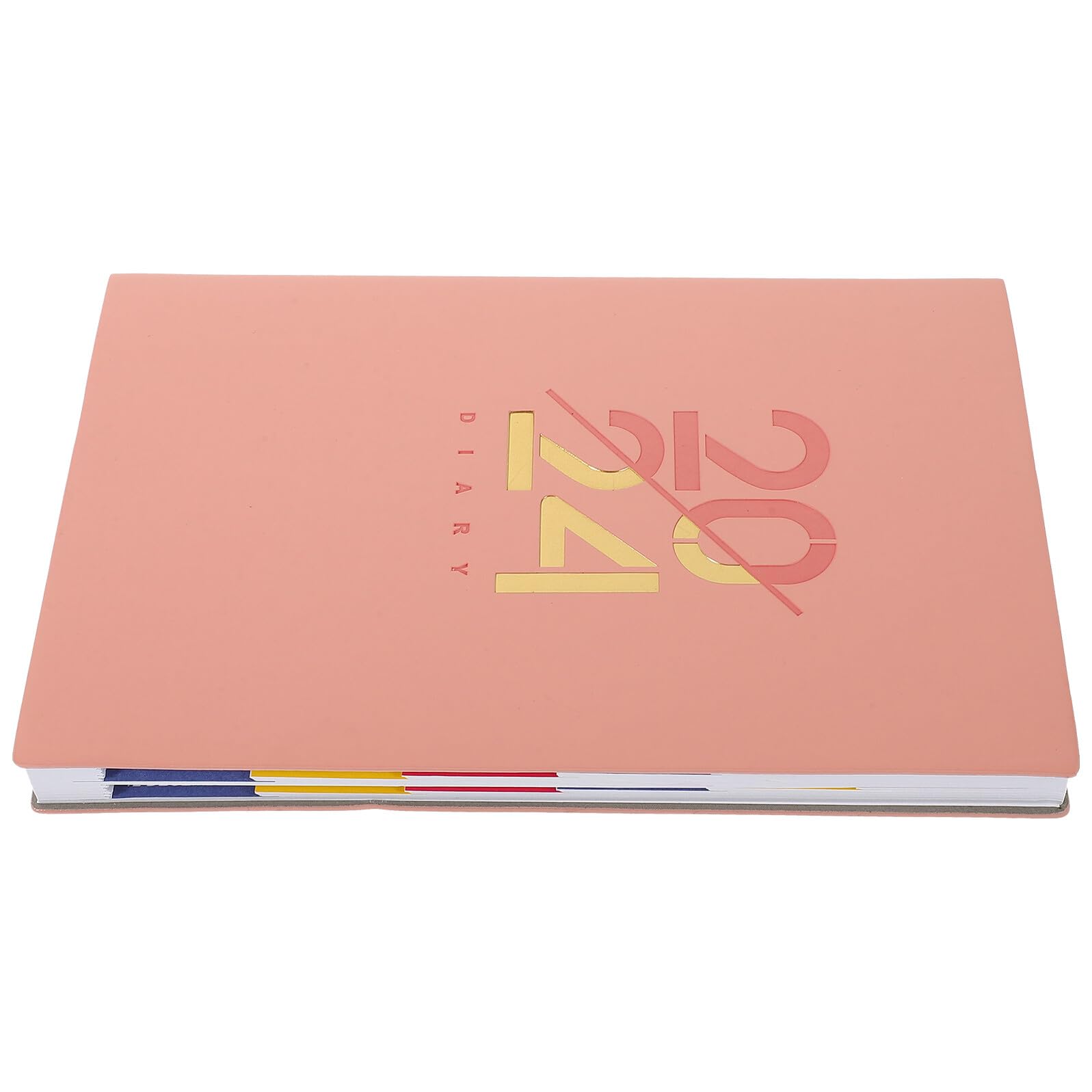 5 Piezas Planificador Diario Cuaderno de Notas Inglés Agenda Escolar Días Rosa para Estudiantes Oficina y Organización