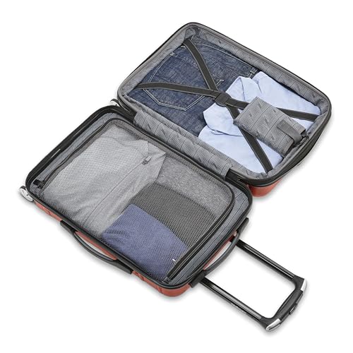 Image of Samsonite Omni 2 Hardside Expandable Luggage with Spinner Wheels, 2-Piece Set (19 /24), Brick Orange