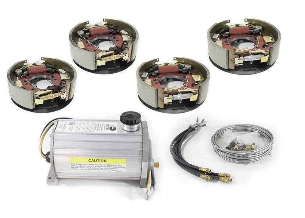 Electric/Hydraulic Drum Brake Conversion Kit for Dexter & Lippert 10K General Duty Axles 12-1/4