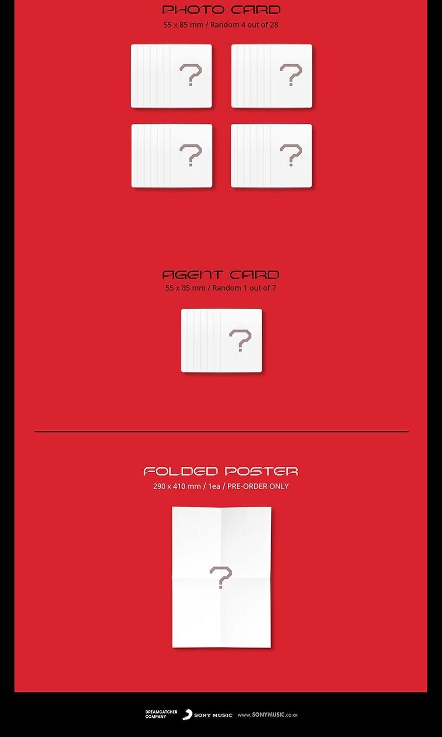 (Pre-Order Benefit) DREAM CATCHER APOCALYPSE : FOLLOW US 7th Mini Album ( T Ver. - LIMITED EDITION )+1ea Store Gift Card K-POP SEALED