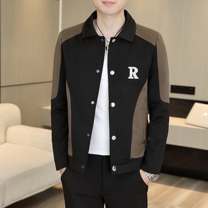Men's Spring and Autumn Casual Notched Collar Workwear Jacket4