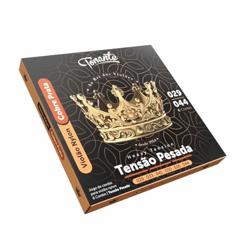 ENCORDOAMENTO NYLON COBRE PRATA TENS. ALTA PESADA P/VIOLAO 0.029-0.044 - TNVCH