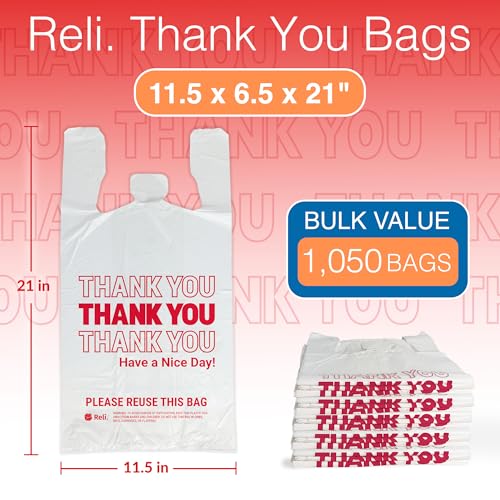 Reli. RL11-10093-P Plastic Bags Thank You thumb #1