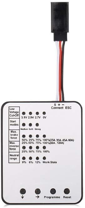 KingVal Replacement LED Programming Card Compatible with KINGVAL Surpass Hobby 25A 35A 45A 60A 80A 120A 150A RC Car Brushless ESC