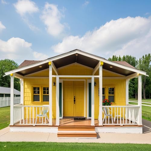 Portable Prefab Tiny Home for Sale – 20ft/40ft Expandable Folding Container House with 2–4 Bedrooms,Full Bathroom &Kitchen|Mobile Modular Prefabricated Tiny House to Live in for Adults,Office,Vacation - Image 3