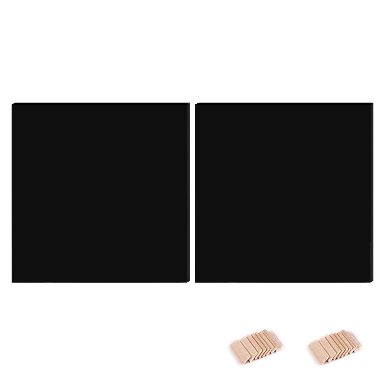 aoory2Pcs Practical Economy Stretched Canvas Square Artist Blank Stretched Canvas for Professionals 40 * 50