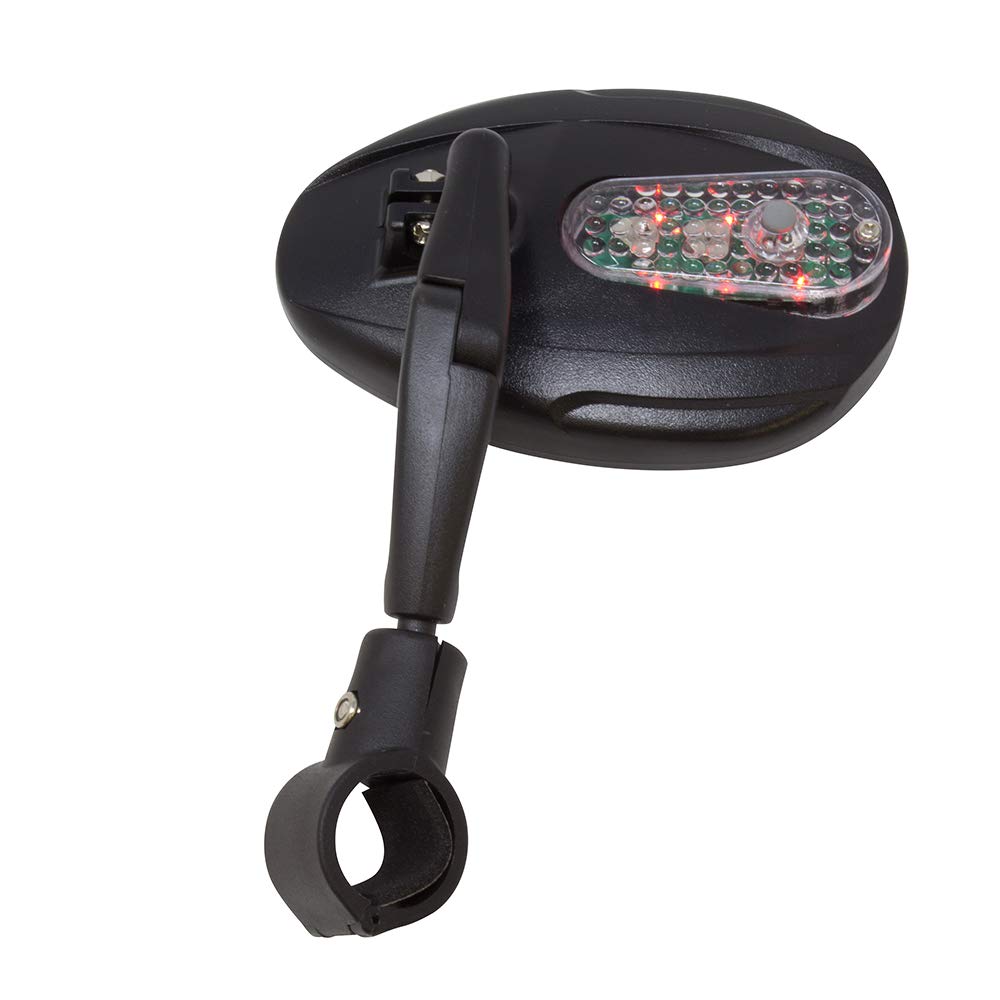 Fenix 3D Bicycle Mirror Handlbar Mount 2200SCF W/Led Flashing Light Black