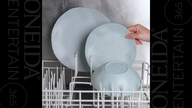 Amazon.com | Oneida 895952 Terrazzo Melamine Mint 12 Piece