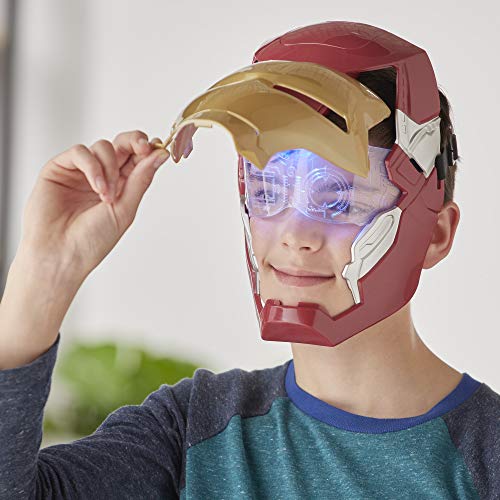 image for Avengers Marvel Iron Man Flip FX Mask with Flip-Activated Light Effect