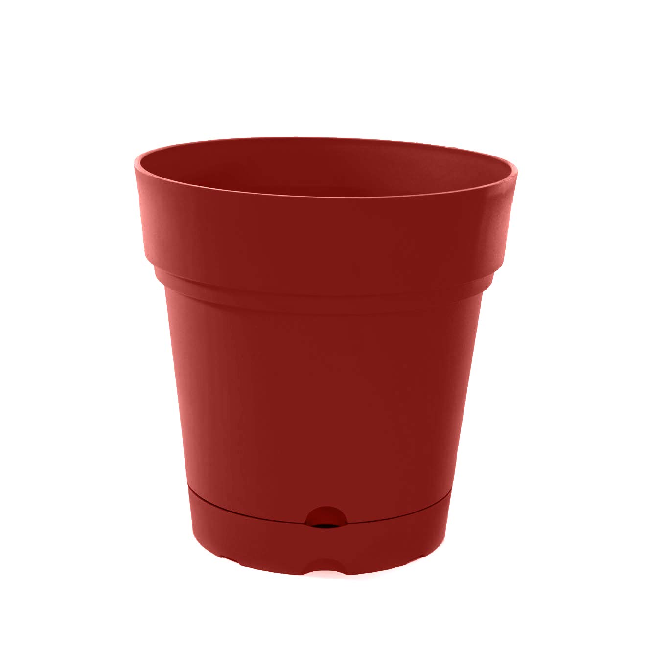 Mintra Plastic Pots for Plants, Round Planter for Indoor Outdoor Plants, Garden Pots with Saucers & Drainage Holes, Decorative Flower Pots for Patio,