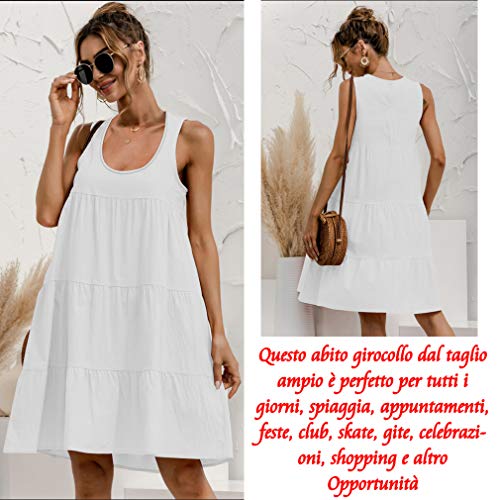 Vestiti Donna Casual Maniche Senza Abiti Estivi