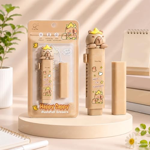 Image of Zest 4 Toyz Eraser for Kids School | Cute Cartoon Push Pull Pencil Eraser Rubber for Kids Stationary Set | Stationary Set for School Birthday Gifts for Girls & Boys (Pack of 1)