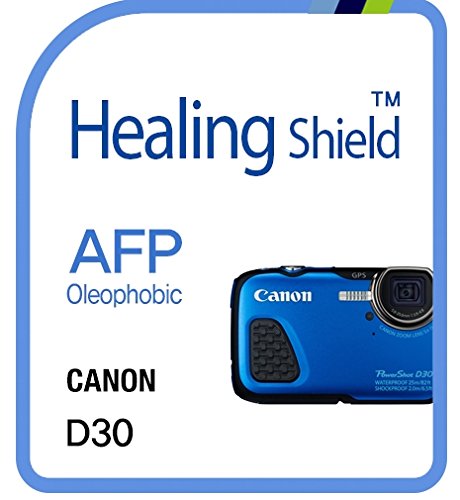 Healingshield �X�L���V�[���t���ی�t�B���� Oleophobic AFP Clear Film for Canon Camera D30 [2pcs]