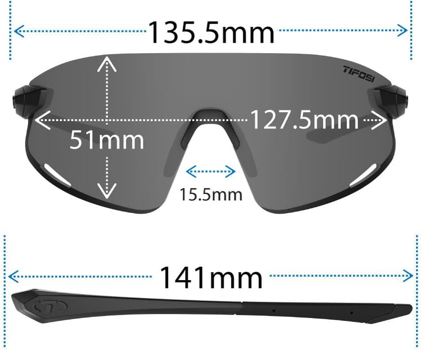 Tifosi Optics Vogel XC Sunglasses Sport Sunglasses Men & Women Small- Medium Fit: Ideal For Baseball, Cycling, Golf, Running - Image 2