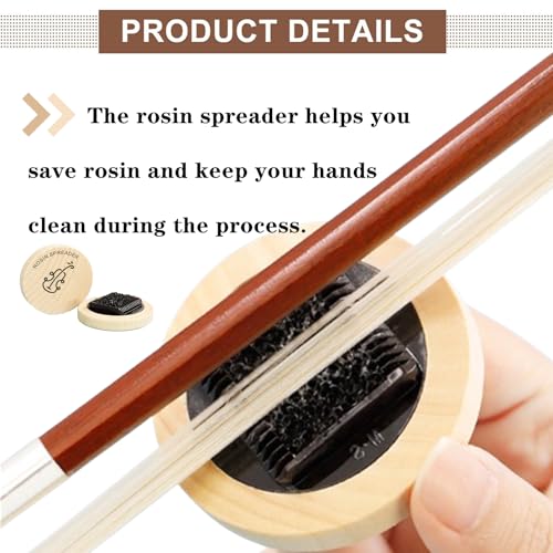 YTRUOYI Violin Bow Comb Professional Violin Bow Hair Combing Tools Rosin Spreader Erhu Bow Comb for Violin Accessories,Violin, Viola, Cello - Thumbnail 4
