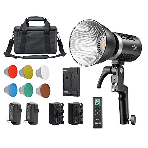 Flash Deals - 70% OFF Godox ML60 LED Light, 60W Portable Handheld LED Video Light, 0%~100% Brightness Adjustment, Support NP-F970 Battery,8 Preset Lighting FX Effects - Godox Mount,Only 0.77KG