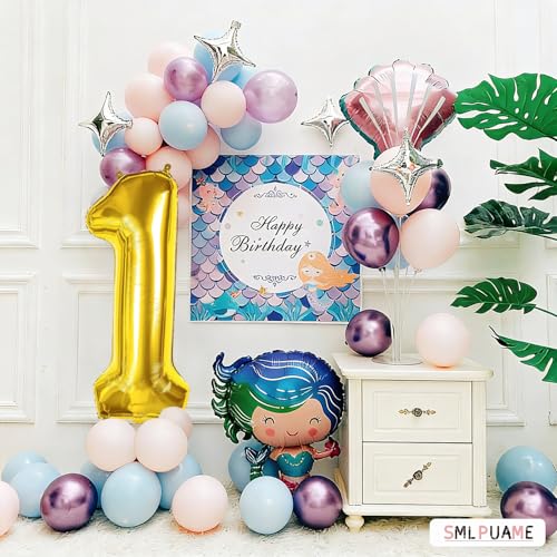 Image of 40 Inch Gold Number 11 Balloon, 11th Birthday Decoration Vibrant