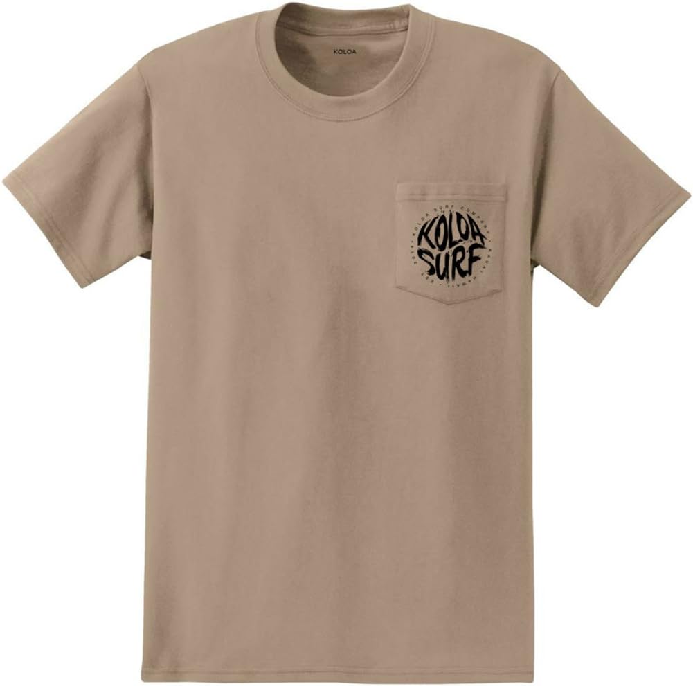 Koloa Surf Brush Logo Pocket Tees in Regular, Big & Tall