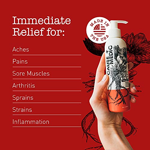 CAUSE + MEDIC - Pain Cream - Muscle Cream with Hemp Oil, Cooling Hemp Body Lotion with Relief Factor, Massage Cream for… - Image 5
