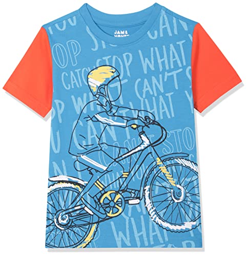 Image of Amazon Brand - Jam & Honey Boy's Regular T-Shirt (AW21JHBTEEPO3-103 Multi 3 8 9 Years)
