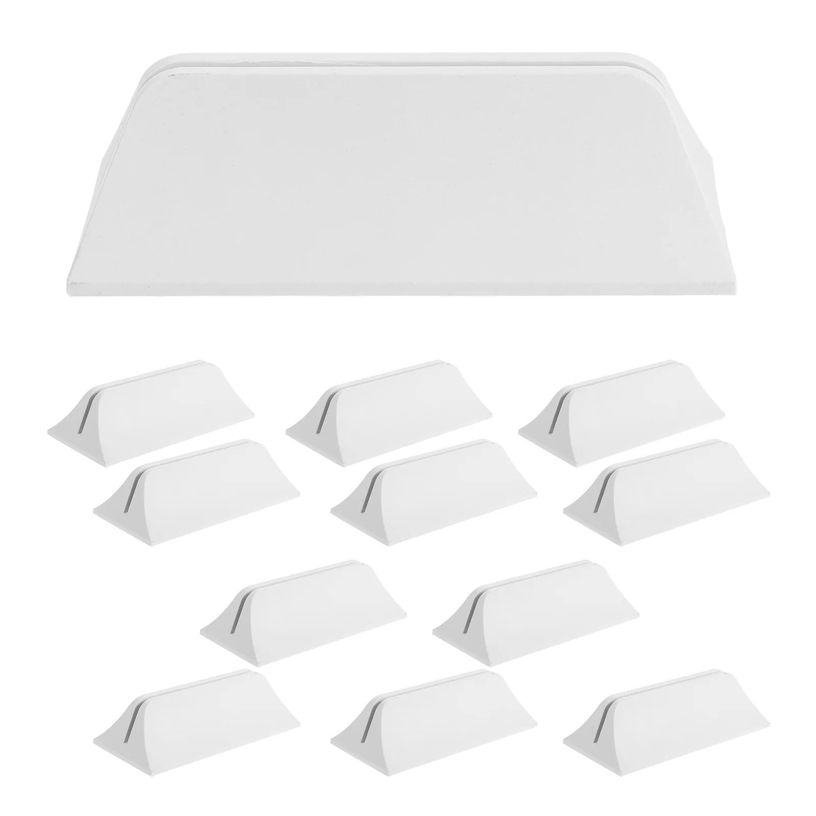 ZNJAMN 12Pcs Privacy Screen Divider Feet Stand Plastic Partition Holder Base Support for Office Room Panels Bracket for Clear Shield