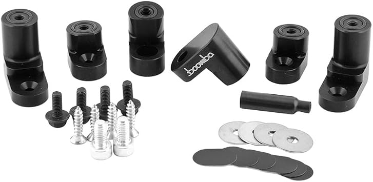 Wing Riser Kit Compatible with Ford Fiesta ST Black