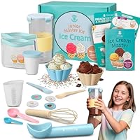 Tovla Jr. Kids Ice Cream Science Kit | Make Real Ice Cream with Reusable Tools | STEM Learning Activity & Gift Set Ages 5–12 | Includes Visual Recipes, Scoop, Bowls & Shaker