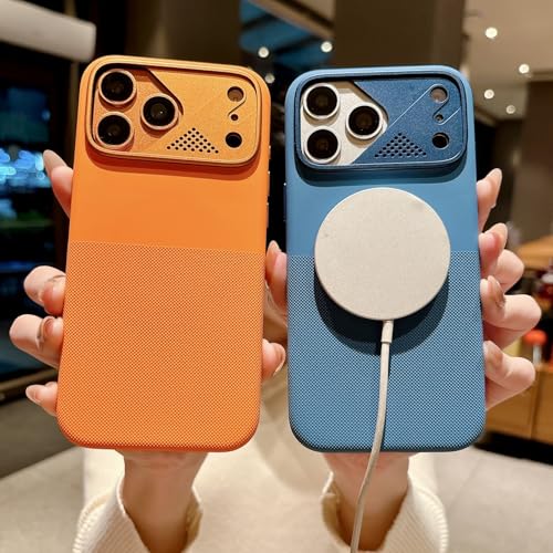 Coque silicone pour iPhone 16 Pro Max antichoc et magnétique bleue - 4