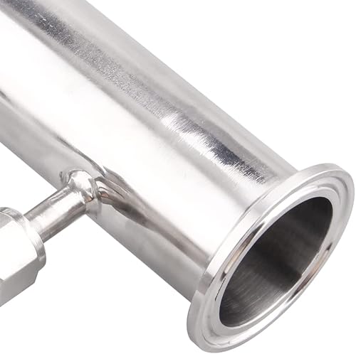 Miniatura 6 de DERNORD SS304 Sanitaria 1.5 "Tri Clamp Válvula de Seguridad Ajustable de Alivio de Presión con Manómetro