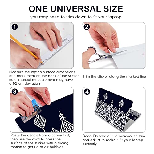 DINKY Decalque adesivo para laptop, 12