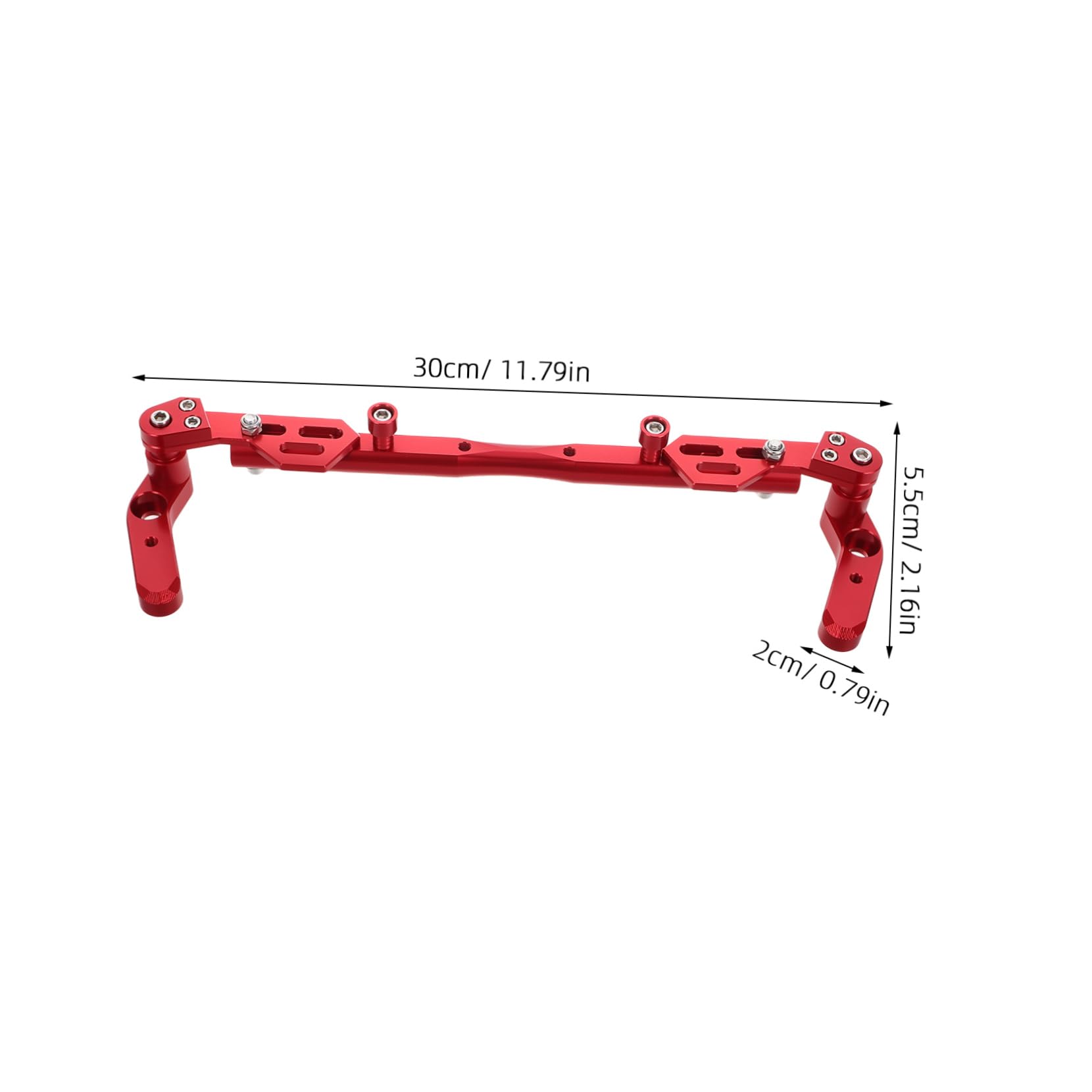 Hemobllo Rallonge de Guidon Alliage Aluminium Rouge Barre Multi Fonctionnelle pour et Véhicules Électriques Installation Facile et Amélioré