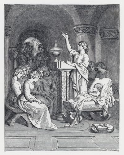 Tableaux peinture sur toile Daniel Maclise 60x90cm pour décoration chambre