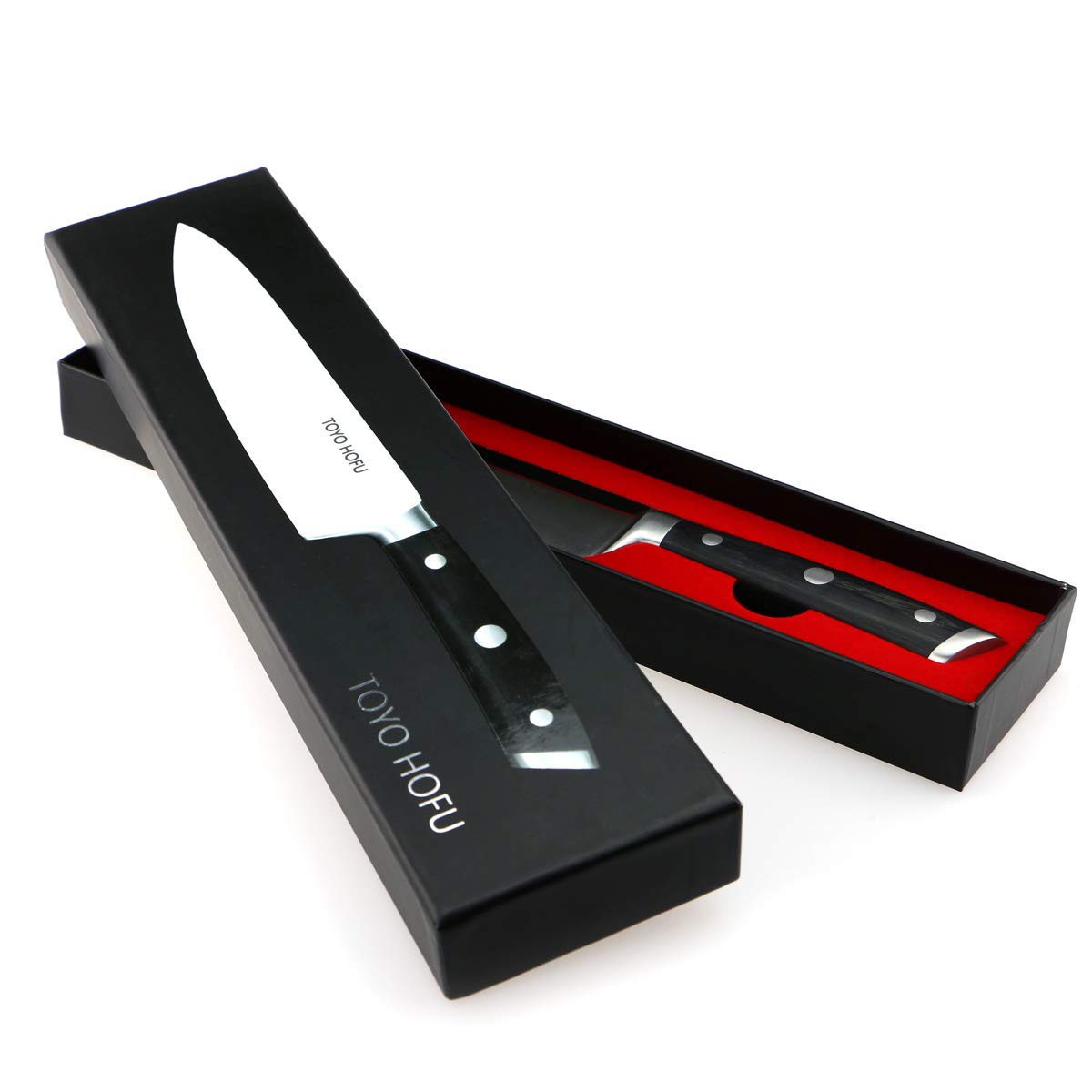 TOYO HOFU 8 inch Chef's Knife, Ergonomic Handle, German High Carbon Stainless Steel Sharp Blade, Rust-Free Cooking Knife for Home and Restaurant Use, Gift Box Packaging