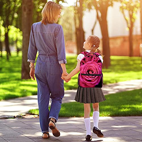 Sac à dos enfant motif fleur de rose multicolore pour grandir en douceur