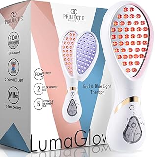Project E Beauty LumaGlow Red & Blue Light Therapy | LED Light Therapy Skin Rejuvenation Anti Aging Anti Acne Spot Scars Wrinkles Removal Skin Care Spa Home Facial Device