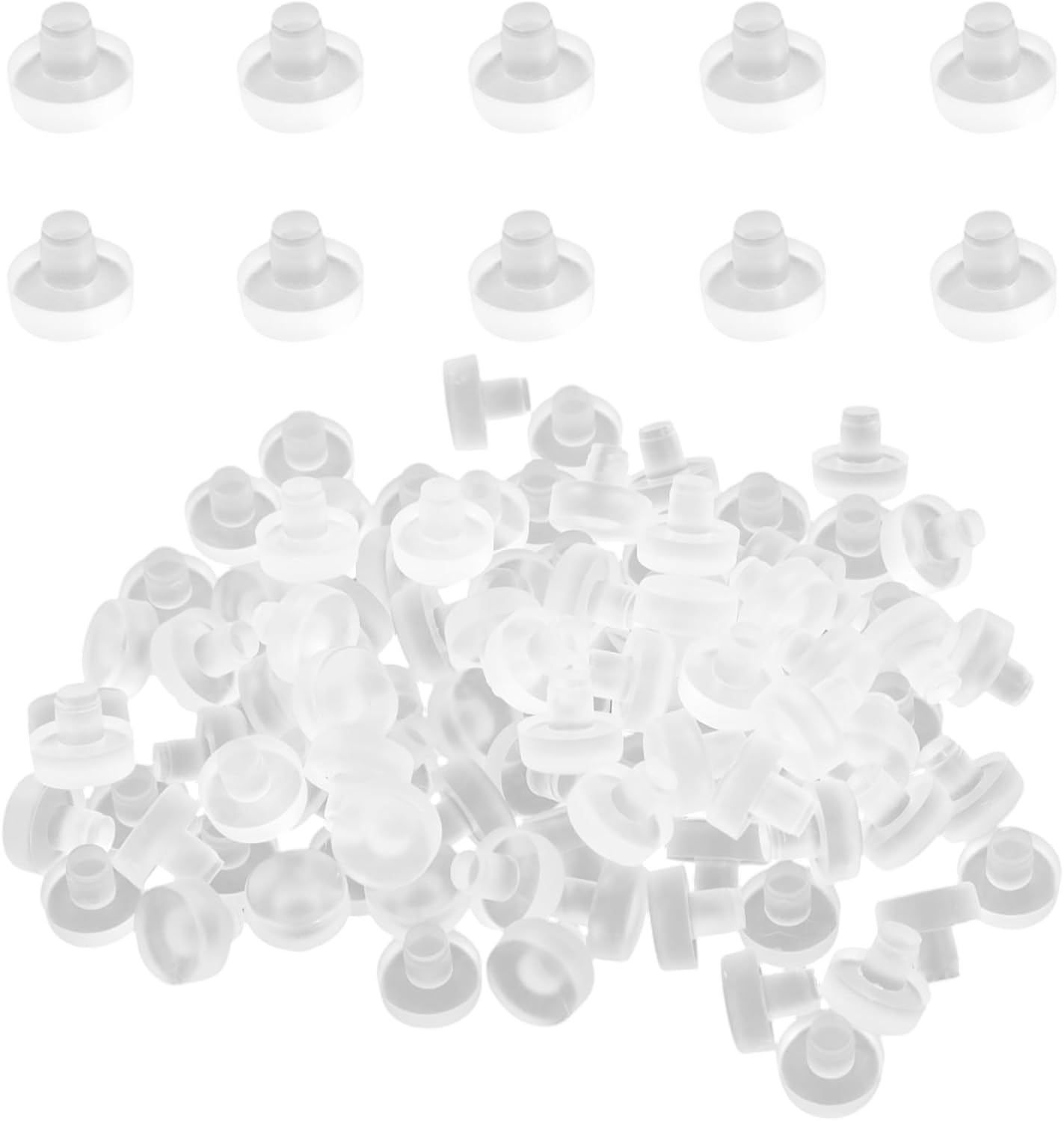 100Pcs Glass Table Top Bumpers, Anti Slip Pads, Clear Glass Table Suction Cups Bumpers for Furniture