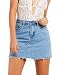 just quella Women's Casual Denim Short Skirt 9110 (S, Blue)