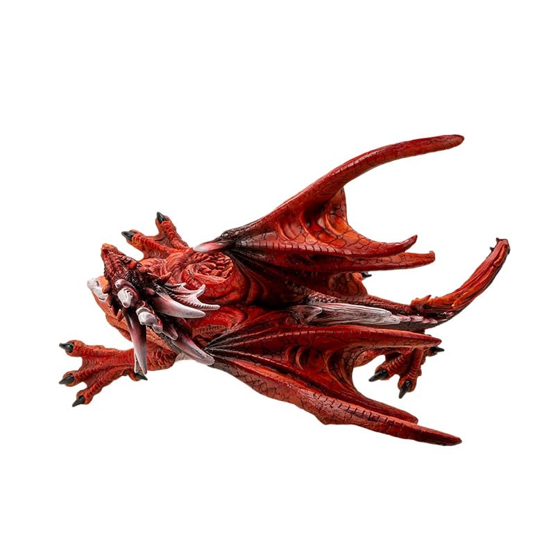 Estatua de Dragón Rojo Majestuoso Pacific Giftware 20 in miniatura 3