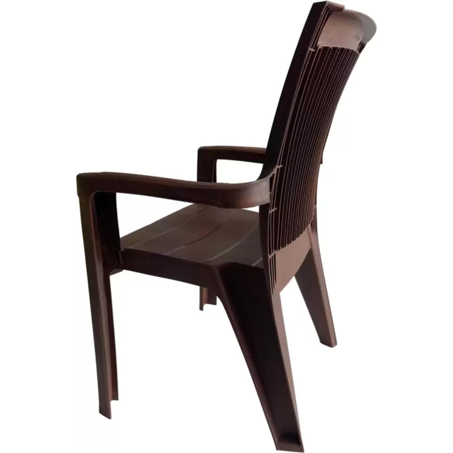 ANMOL Premium Resin Outdoor Chair: Stylish, Durable, and Weather-Resistant for Ultimate Comfort (Brown) (Pack of 4) 1